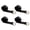 Black, variant on Mega Cargo Control 2" x 10' D Ring Lasso Straps - Heavy Duty Wheel Lift Towing Straps for Auto Hauling, Car Carriers, Flatbeds, Wrecker (Red, 2 Pack)