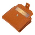 thumbnail image 5 of JVBTVB Women's Compact Genuine Leather Wallet Small Credit Card Holder Clutch Purse with Zipper Snap Closure Lightweight, 5 of 9