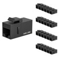 thumbnail image 1 of iwillink RJ45 Cat6 Keystone Coupler 25-Pack, Female to Female Cat6 Keystone Jack, UTP Keystone Coupler Insert,Keystone Jack, Black, 1 of 8