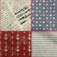 thumbnail image 1 of oneOone Georgette Viscose Maroon Fabric Nautical Diy Clothing Quilting Fabric Print Fabric By Yard 42 Inch Wide, 1 of 6