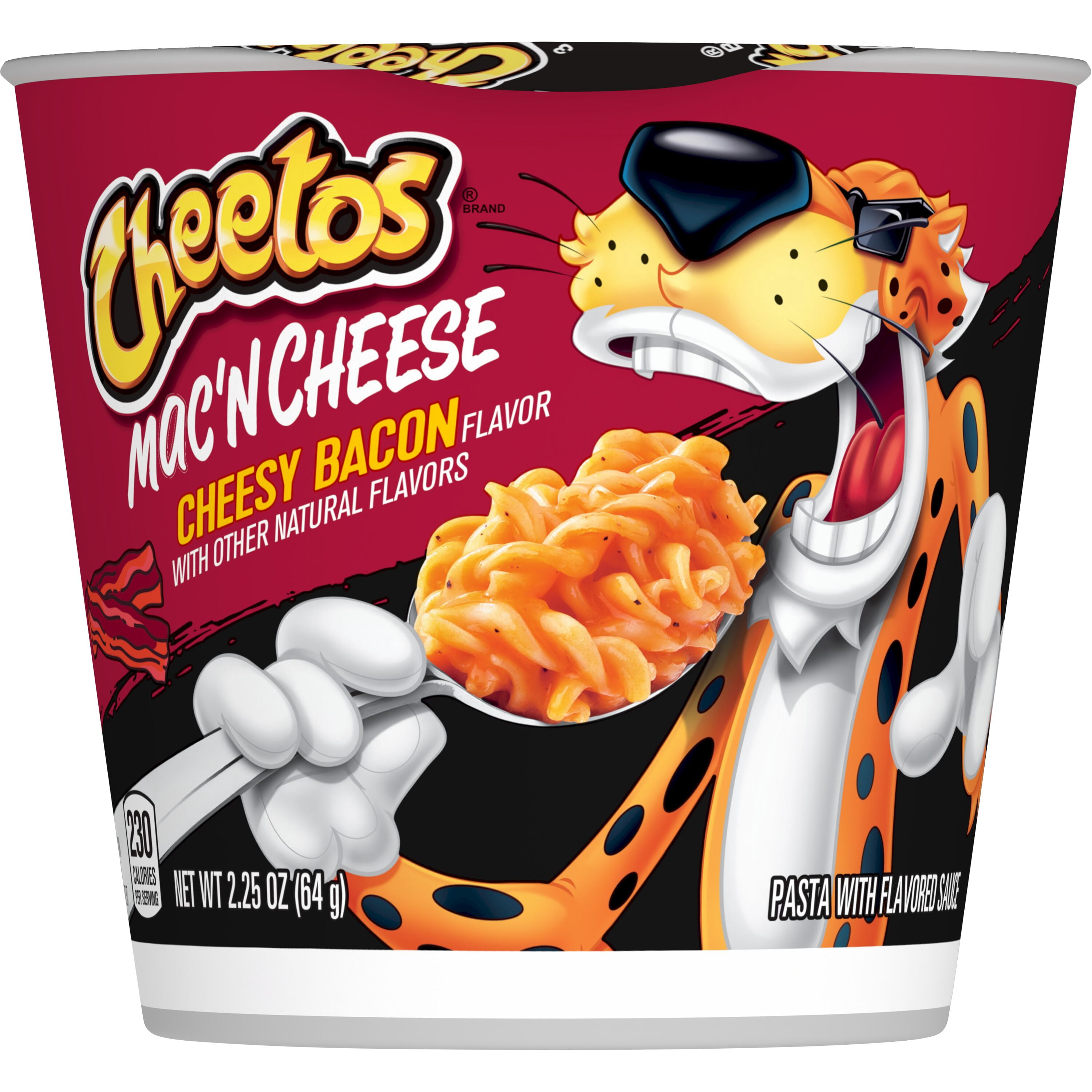 Cheetos Mac' n Cheese Cheesy Bacon Flavor, 2.25 oz, 4 Count Cups