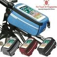 thumbnail image 2 of Bike Phone Front Frame Bag,Waterproof Bike Pouch Bag-Bicycle Top Tube Cycling Phone Mount with 6Inch Touch Screen Bike Phone Holder Storage Bag, 2 of 8