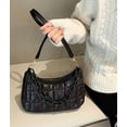 thumbnail image 5 of Kukuzhu Quilted Shoulder Tote Bag for Women Padding Down Cotton Hobo Bag Solid Color Casual Cute Clutch, 5 of 7