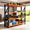 Black&Orange, variant on Welfiya 5-Tier Garage Shelving,24"W Storage Shelves,2500LBS Heavy Duty Shelving, Adjustable Metal Shelving Units for Storage Rack for Shed Warehouse Basement, Black,24"W x 16"D x 63"H