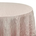 thumbnail image 4 of Your Chair Covers - 132 Inch Round Crinkle Taffeta Tablecloth Blush, 4 of 5