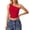 Red, variant on Fashionable Casual Sleeveless Shoulder Solid Color Form Fitting See Through Off The Shoulder Tank Top 510 Shirt Women Work Beach Tops Women 2xl Crop Tops Women Must Haves Women Baggy Shirts Women