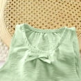 thumbnail image 4 of Chbgutlmr Girls Clothes 2pc Outfits Sleeveless Bowknot Cute Shirts Baggy Comfy Pants Children Casual Sets, 4 of 5