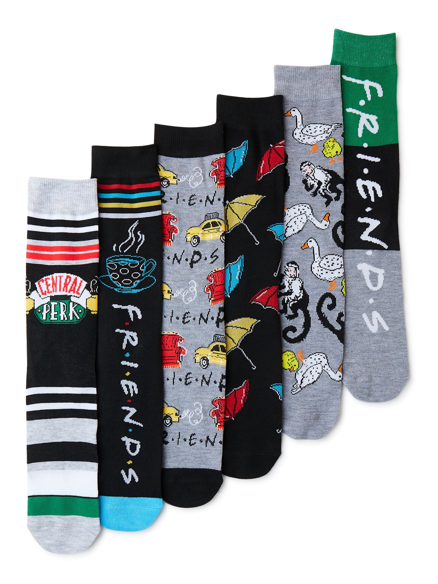 Friends Men's Socks, 6-Pack