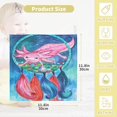 thumbnail image 2 of SKYSONIC 3 PCS Cute Little Axolotl Baby Muslin Washcloths, Boho Feathers Wreath Face Towel Burp Cloths Ultra Soft Absorbent Cotton Bath Wipes Towels for Newborn Boys Girls, 2 of 7