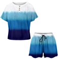 thumbnail image 3 of WILLBEST Fall Clothes Women Two Piece Outfits for Women Casual Sets Button Down Top and Shorts Set Sweatsuits with Pockets Light Weight Pants for Women, 3 of 4