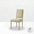 thumbnail image 4 of Rustic Manor Saad Linen Upholstered Dining Chair (Set of 2), Beige, 4 of 8