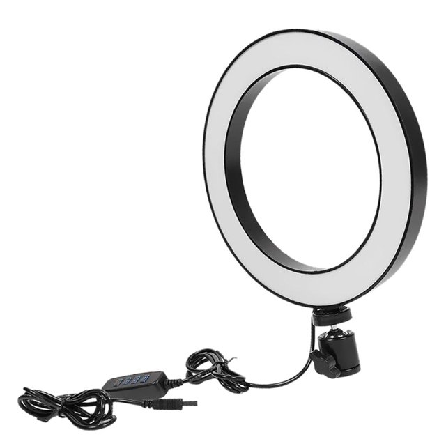 Luz anular LED de 8 pulgadas de 5W de lámpara con 80 Pulgadas de Color LED Regulable Tonos Ajustables Magideal Luz anular LED de 8 pulgadas de 5W