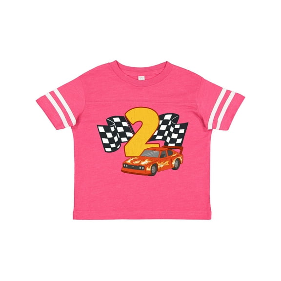 Inktastic Number Two Race Car Boys or Girls Toddler T-Shirt