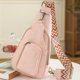 thumbnail image 4 of Bolso De Pecho Bolso de pecho para mujer, bandolera informal, correa de guitarra portátil para chicas adolescentes (rosa), 4 of 7
