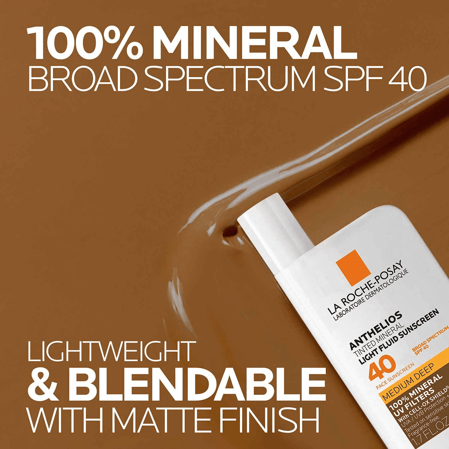 La Roche-Posay Anthelios Mineral Tinted Sunscreen SPF 40, 1.7 fl oz