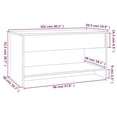 thumbnail image 4 of vidaXL Coffee Table Brown Oak 102x50x52.5 cm Engineered Wood, 4 of 5