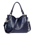 thumbnail image 3 of Bolsos de mano de piel sintética suave auténtica para mujer, bolso de hombro vintage, bolso de mano de diseñador de lujo para mujer, bolsos de mano de gran capacidad, Sac A Main, 3 of 5