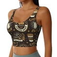 thumbnail image 2 of Balery coffee shop house Sujetadores deportivos con espalda cruzada para mujer, acolchados, sin costuras, de alto impacto, ideales para yoga, gimnasio, entrenamiento y fitness.-, 2 of 8