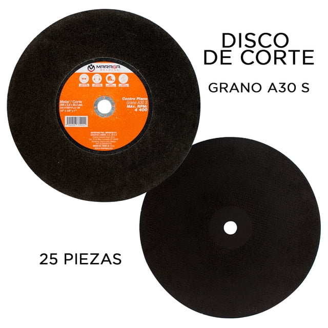 Disco De Corte De 14 Pulgadas 1 Malla Maraga Paq. 10 Pzs