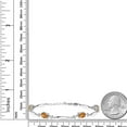 thumbnail image 2 of Gem Stone King 925 Sterling Silver Orange Red Madeira Citrine and White Moissanite Tennis Bracelet for Women | 3.10 Cttw | Gemstone November Birthstone | Oval 7X5MM | 6 inch + 1 inch Extender, 2 of 4