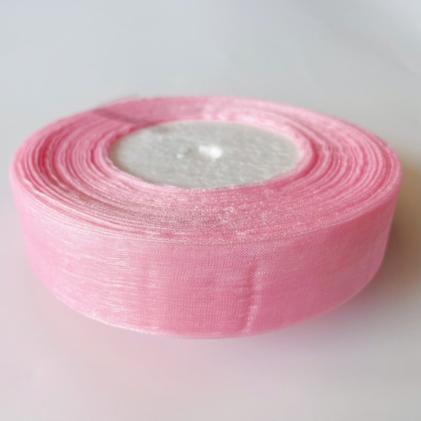 Cinturón de hilo de nieve de 2,5 cm, cinta de flores rosas hecha a mano, accesorios para el cabello, lazos, cinta para decoración de pasteles