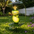 thumbnail image 4 of Frog Figurine Garden Solar Stake Light,Frog Solar Lights Outdoor Decorative,Bright Light Eagle Statue for Garden,Lawn,Patio,Yard Decoration, 4 of 6