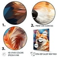 thumbnail image 3 of Designart "Pop Art Spirit Of Shiba Inu I" Animals Dog Floater Framed Wall Art Living Room, 3 of 5
