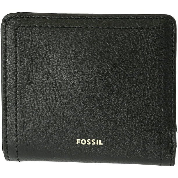 Fossil - Fossil Women's Small Logan Rfid Bifold Wallet - Black ...