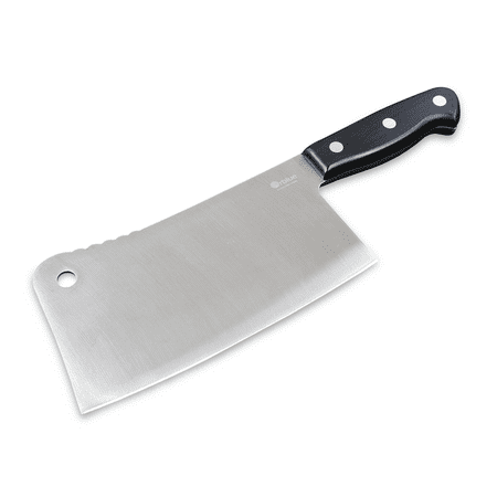 - Orblue Stainless Steel Chopper-Cleaver-Butcher Knife, 7-inch Blade for Restaurant or Home Kitchen