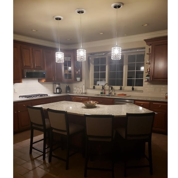 3 Pack Modern Pendant Light Hanging Ceiling Lighting Kitchen Island Lamp Fixture