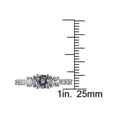thumbnail image 4 of 1.40 Carat (ctw) Three-Stone Lab-Created White Sapphire Ring in Sterling Silver, 4 of 5