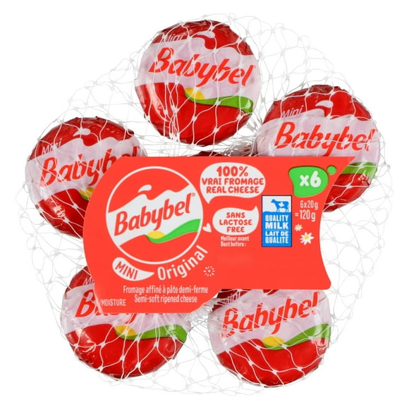 Mini Babybel Original Cheese Snacks 6P, 6 Portions, 120 g