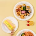thumbnail image 4 of 6 Inch Disposable Paper Plates, Waterproof Moderate Size 6 Inch Compostable Dessert Plates Oilproof 125Pcs Double Strength  for Birthday Parties for Picnics, 4 of 7