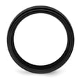 thumbnail image 3 of Chisel Black Zirconium Polished 8mm Ridged Edge Band Size 8 Jewelry for Women, 3 of 7