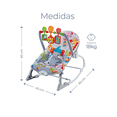 thumbnail image 2 of silla vibradora mecedora de bebe musical con juegos color gris, 2 of 4