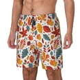 thumbnail image 1 of Fotbe Autumn Leaves Traje de Baño para Hombre – Shorts de Natación de Secado Rápido con Forro y Bolsillos-XX-Large, 1 of 6