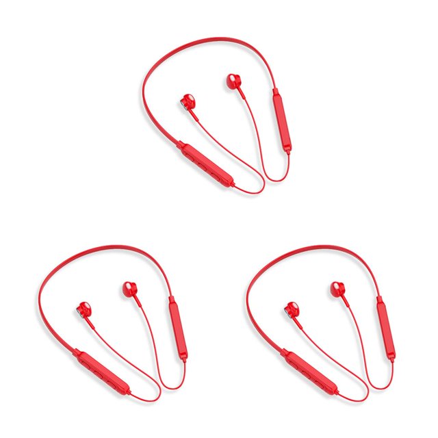 Matsuzay Auriculares para el cuello Control de botón compatible con Bluetooth Recargable Teléfono móvil Auricular Viaje Manos libres Fitness Auricular Type1 NO1