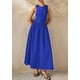 thumbnail image 5 of Vestido Maxi PRETTYGARDEN Azul Sin Mangas Patchwork XXL, 5 of 8