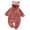 Watermelon Red, variant on Huowey Boy Girl Fall Baby Warm Crawling Clothes Baby Plush Zipper Overalls Children Pajamas Jumpsuit Comfort Pjs, 6-12 Months