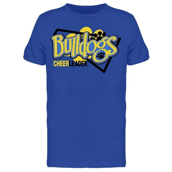 Bulldogs Cheerleader Megaphone T-Shirt Men -Image by Shutterstock, Male 3X-Large