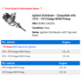 thumbnail image 2 of Ignition Distributor - Compatible with 1972 - 1974 Dodge W300 Pickup 1973, 2 of 2