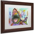 thumbnail image 2 of Trademark Fine Art "Shark 1" Canvas Art by Dean Russo, White Matte, Wood Frame, 2 of 4