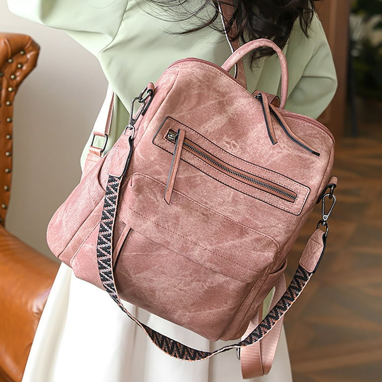 MUSOIE PU Leather Backpack Purse for Women Large Capacity  display picture 1