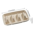 thumbnail image 6 of Hariumiu 10/20Pcs Disposable Taco Holders for Parties Sturdy Taco Tray Holder with Dividers Eco-Friendly Taco Plates Packaging Box for Events Taco Bar Serving Set, 6 of 8