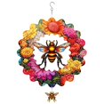 thumbnail image 1 of Wind Spinner Outdoor,Flowering Bee Mandala Wind Chimes Winds Mandala, 1 of 5