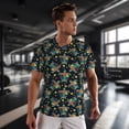 thumbnail image 3 of Wukai Colorful Turtles Print Men's Short-Sleeved Mesh T-Shirt,Quick-Dry Short Sleeve Workout T-Shirt-XX-Large, 3 of 8
