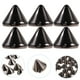 thumbnail image 2 of 100pcs Bullet Cone Spike Acrílico Bead Punk Rivet Pulsera Espaciador Beads Jewelry Accessary (Negro), 2 of 5
