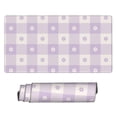 thumbnail image 2 of Kdxio Floral Purple Buffalo Plaid Print Large Gaming Mouse Pad,Non-Slip Base,Water Resist Keyboard Pad for Gamer,Office & Home,29.5 x 15.8 in, 2 of 9