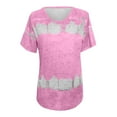 thumbnail image 4 of Aloohaidyvio Tops Clearance,Womens Fashion Printed T-Shirt Short Sleeves Blouse Round Neck Casual Tops, 4 of 4