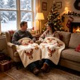 thumbnail image 5 of Eoozwa Christmas Decorative Throw Blanket Christmas Throw Blanket for Couch Sofa Bed Soft Cozy Lightweight Fuzzy Plush Fleece Blankets and Throws Xmas Winter Blanket 30"x39", 5 of 6